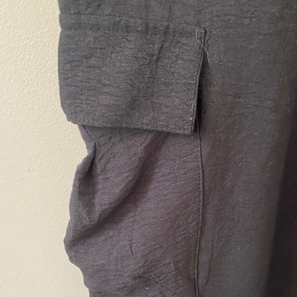 Chic Black Wide Leg Women's Pants - Picture 2 of 5